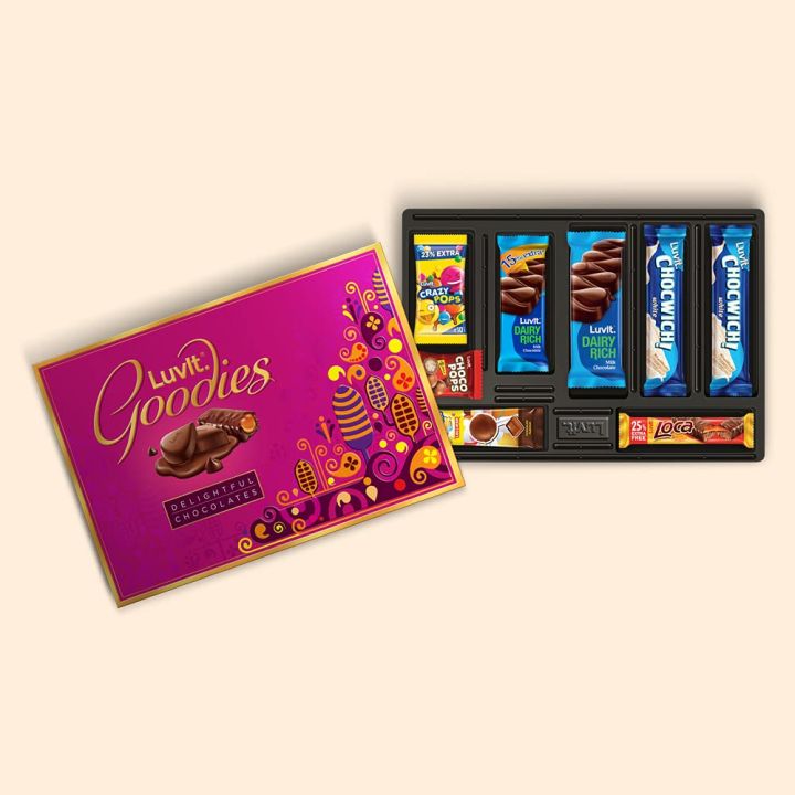 LuvIt%20Goodies%20Chocolates%20Assorted%20Gift%20Pack%20%7C%20Gift%20for%20Marriage,%20Birthday,%20Anniversary%20%7C%20Gift%20for%20Girlfriend,%20relatives,%20boss%20and%20friends%20%7C%20Chocolate%20Gift%20pack%20%7C%20Pack%20of%201-148.5g%20Each%20(FROM%20INDIA)%20SAB%20-%20Image%204