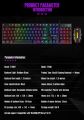 T-WOLF TF200 Gaming RGB Light Keyboard and Mouse Combo ,USB Ergonomic Mouse Spanish Keyboard for Gaming PC, Laptops with a Perfect Gaming Experience. 