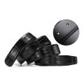 Jeans Accessories Belt Buckle Versatile Groove Head Headless Leather Belt Black Belt Pin Buckle Crocodile Pattern for Office Wear Business Professionals Formal Occasions Casual Outfits Fashion. 