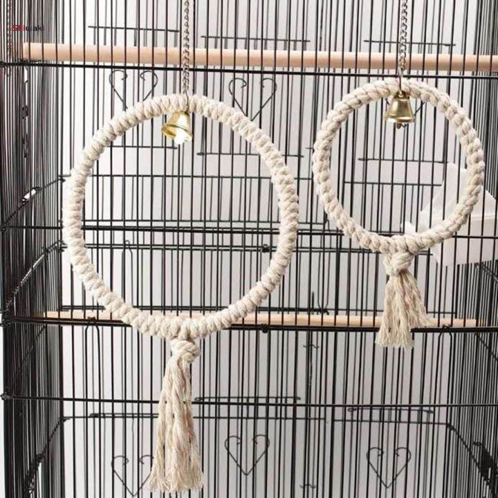 Photo inspiration: Gallery Detail: Parrot Climbing Rope Perches Circle Stand For Canary Lovebirds Parakeet