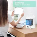 Fifth Generation Desk Evaporative Air Cooler Portable Cooling Fan With Handle Air Conditioning Fan Evaporative Air Cooler. 