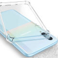 For Samsung Galaxy A90 5G Transparent Soft Gel TPU Reinforced Corners Cushion Bumper Shockproof Drop Protection Case Cover. 