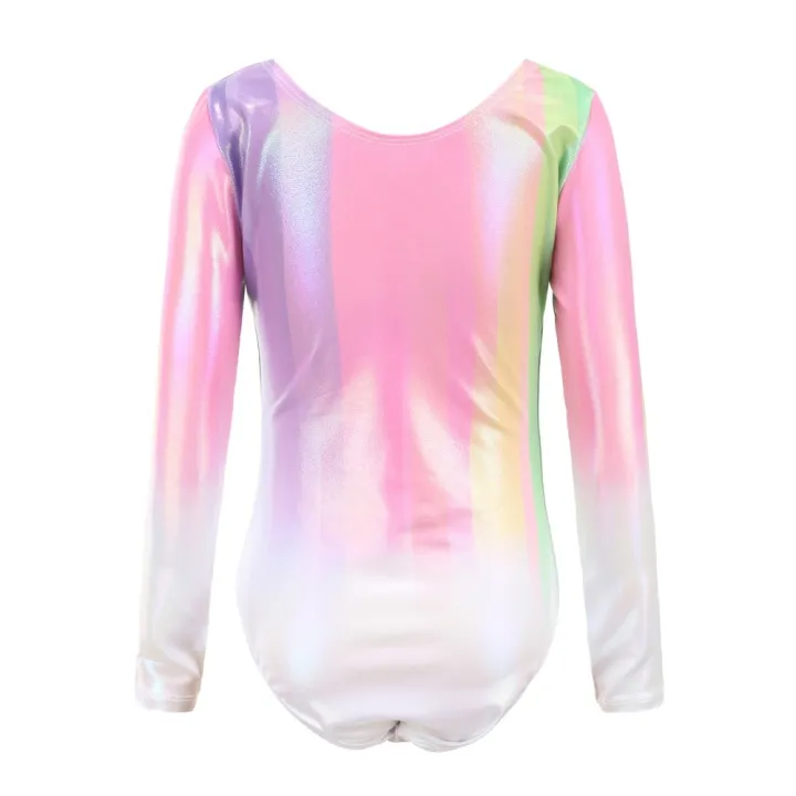 Gymnastics%20Leotards%20for%20Girls%20Gradient%20Color%20Dance%20Long%20Sleeve%20Athletic%20Ballet%20Dancewear%20Bodysuits%20Kids%205-14%20Years%20-%20Image%203