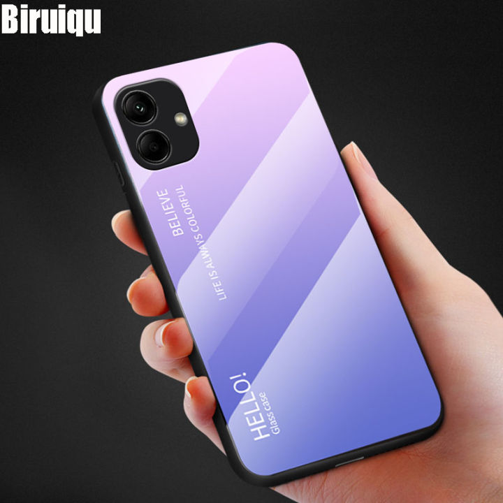 Biruiqu%20For%20Samsung%20Galaxy%20A04e%20Shockproof%20Gradient%20Tempered%20Glass%20Back%20Soft%20Silicone%20Edge%20Case%20Cover%20-%20Image%209