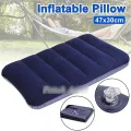 Inflatable Velvet Blow Up Travel Air Pillow. 