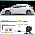 100% Waterproof Car Reverse Camera Full Kit With 06 Meters Length Video Cable. 
