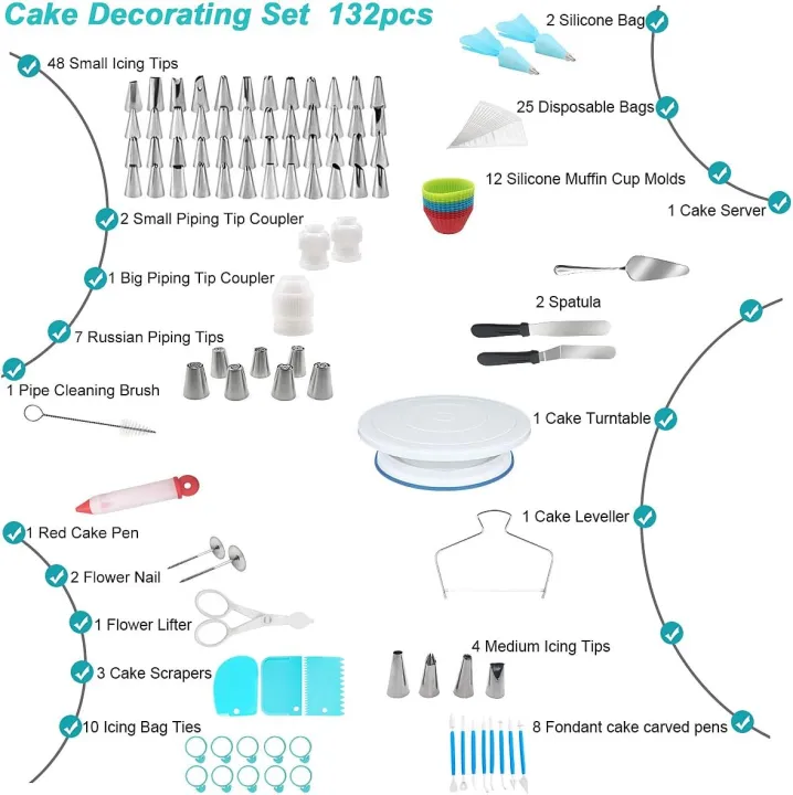 Cake%20Decorating%20Kit,132Pcs%20Cake%20Making%20Decoration%20Tools%20with%20Cake%20Turntable%20Stand,Cupcake%20Wrappers,Icing%20Piping%20Nozzles,Russian%20Tips,Baking%20Decorations%20Supplies%20Set%20-%20Image%202