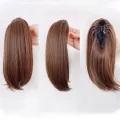 JM Wig Ponytail Women's Micro Curled Inner Buckle Short Hair Clip Ponytail Braid Simulation Hair Strap High Ponytail Wig Braid. 