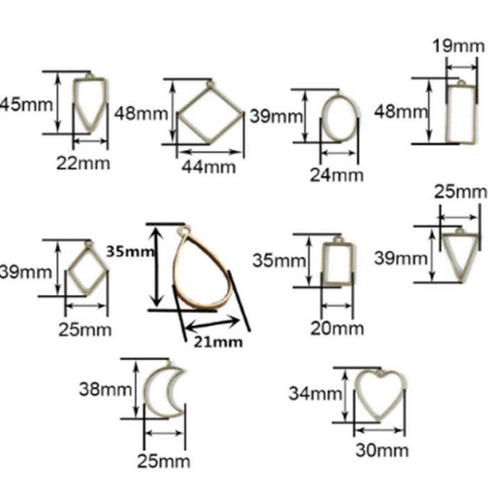 10pcs/lot%20Alloy%20Charm%20Pendants%20Hollow%20Mold%20Frame%20DIY%20Crafts%20Handmade%20Bezel%20Mold%20-%20Image%203