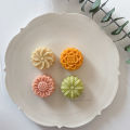20g Mini Flower Moon Cake Mold Mung Bean Cake Daisy Sunflower Lotus Shape Cookie Stamp Mid-Autumn Festival Hand Pressed Pastry. 