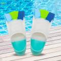 Kids Swim Fins Short Diving Swim Training Fins for Beginner Girls Boys M Size Blue. 