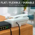 Telephone Cord for RJ11 to RJ11 Cable Phone Cord for Landline. 