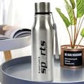 Sports Single Wall Glossy Stainless Steel Refrigerator Water Bottle (Steel) 500ML 750ml 1000ML Bottle. 