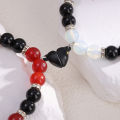 Halloween Spider Couple Bracelets for Women Men Romantic Heart Magnetic Matching Bracelet Aesthetic Party Jewelry. 