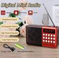 YUEGAN YG 011U Mini Portable Radio Handheld Digital FM USB TF MP3 Player AUX Speaker Rechargeable FM Radio. 