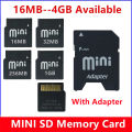 Original MINI SD Card 32MB 64MB 128MB 256MB 512MB 1GB 2GB 4GB Minisd Card Flash Memory Card For Cellphone With adapter. 