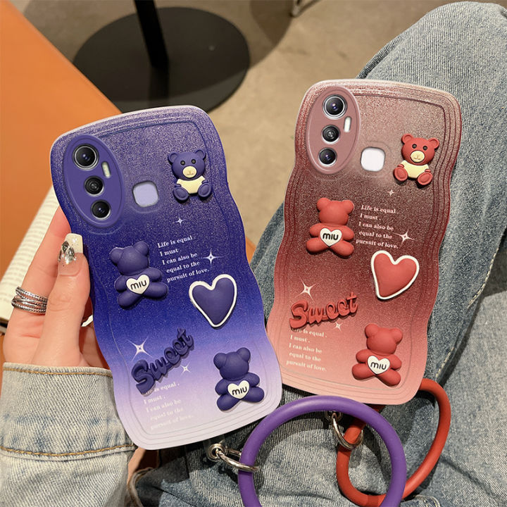 Gloden%20tree%20For%20Infinix%20Hot%2011%20X662%20X662B%20X689F%20Hot%2011S%20X6812%20X6812B%20Hot%2011S%20NFC%20Case%20Cute%20Cartoon%203D%20Love%20Heart%20Bear%20+%20Bracelet%20Premium%20Gradient%20Soft%20Phone%20Case%20-%20Image%205