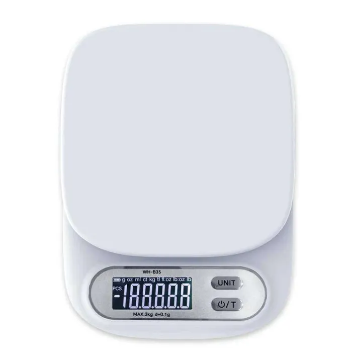 Cooked Scale 7kg 1g Surface Waterproof Digital Kitchen Scales 3kg 0.1g Accuracy USB ...