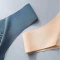 Popular seamless back-beautiful bra for girls, fixed, wire-free, one-piece chest wrap, women's seamless underwear, thin style. 