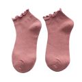 Kawaii Spring Summer Super Thin Cotton Ankle Short Women's Socks Boat Socks Frilly Ruffle Socks. 