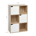VTEC FURNITURE Modern 6 Cube Bookcase / Cube Storage Cupboard. 