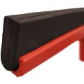 FLOOR WIPER/SQUEEGEE WITH 120CM PLASTIC COATED METAL HANDLE - FEATHER BRAND. 