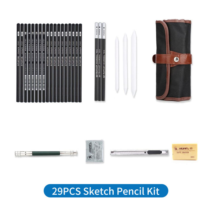 29PCS%20Pencil%20Set%20Drawing%20Sketching%20Charcoal%20Pencil%20Art%20Professional%20Art%20Supplies%20with%20Storage%20Pouch%20Bag%20Portrait%20Drawing%20Tool%20Great%20Gift%20for%20Adults%20Students%20Beginners%20And%20Artists%20-%20Image%208