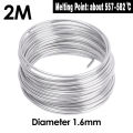 1 Roll 1.6/2MM Gun Aluminum Welding Wire - 1/2/4M Universal Lead Free Aluminum Welding Rod - Low Melting Point - Easy Melt Aluminum Soldering Wire. 