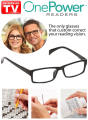 One Power Readers Auto Focus Reading Glasses, Clear Focus Auto Adjusting Optic for Women and Men, Read Small Print. 