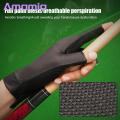 Non-slip Billiard Pool Glove Left-hand Billiard Pool Glove Quick Dry Breathable Sweat Absorbent 3 Finger Design Sports Supplies for Southeast Asian Buyers Billiards Glove. 