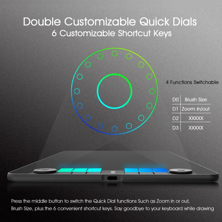 VEIKK%20VK1060PRO%20Graphic%20Tablet%20Digital%20Drawing%20Pad%20Pen%20Tablet%20with%208192%20Tilt%20function%20Passive%20Pen%20-%20Image%204