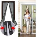 Magic Mesh Hands-free Magic Net Mesh with Magnets Anti Fly Bug Mosquito Door Screen Curtain Door Mosquito Screens. 