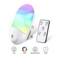 RGB Night Light LED Remote Control Dimmable Night Lights EU Plug. 