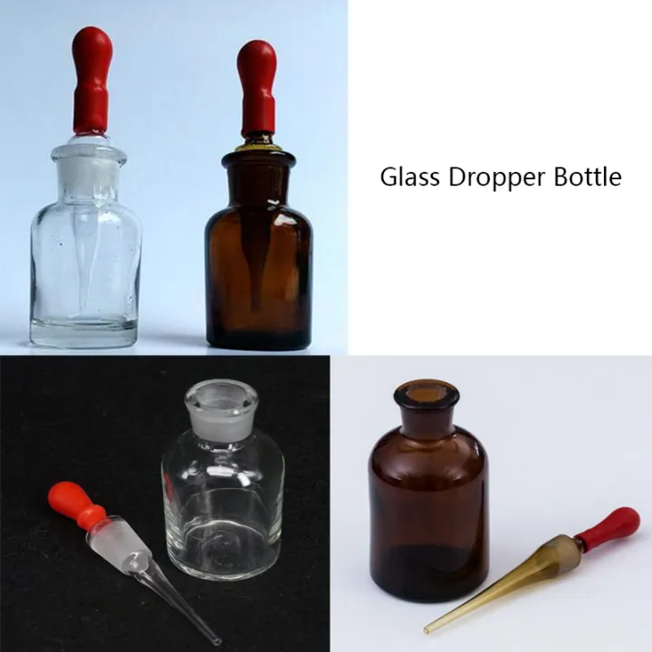 30ml 60ml 125ml Transparent Or Brown Glass Dropper Bottle Dropping ...