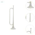 B Flat Bugle Musical Instrument Classic Marching Bugle Scout Bugle for Cavalry Beginner Band. 