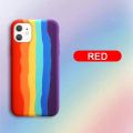 Genuine Rainbow Silicone Back Cover Case For iPhone X / iPhone XS (With Logo). 