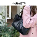 MATEYOYO Fashion Tote Bag Women's Travel Bag Large Capacity Bag Simple Shoulder Bag Shining PU Tote Handbag Magnetic Buckle Design Ladies Sling Shopping Bag Lunch Bag. 
