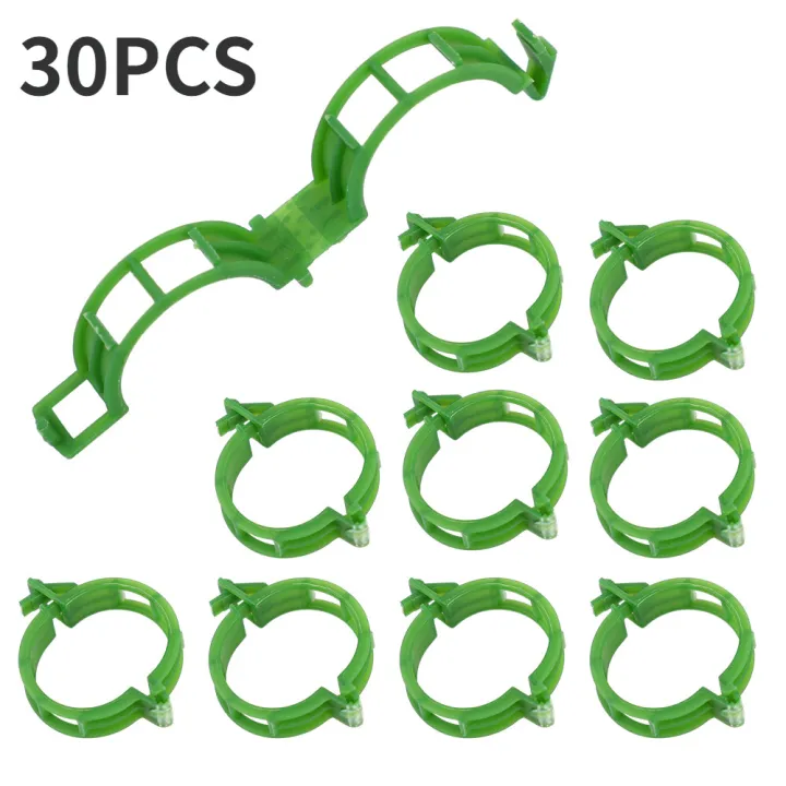 【ZOSR】10/30/50Pcs Plastic Plant Support Clips Reusable Plant Vine Grafting Fixing Tool Vegetable Garden Supplies