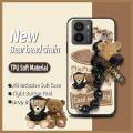 soft case Bear bracelet Phone Case For Nokia HMD Fusion protective case phone case Waterproof Black pearl pendant cute. 