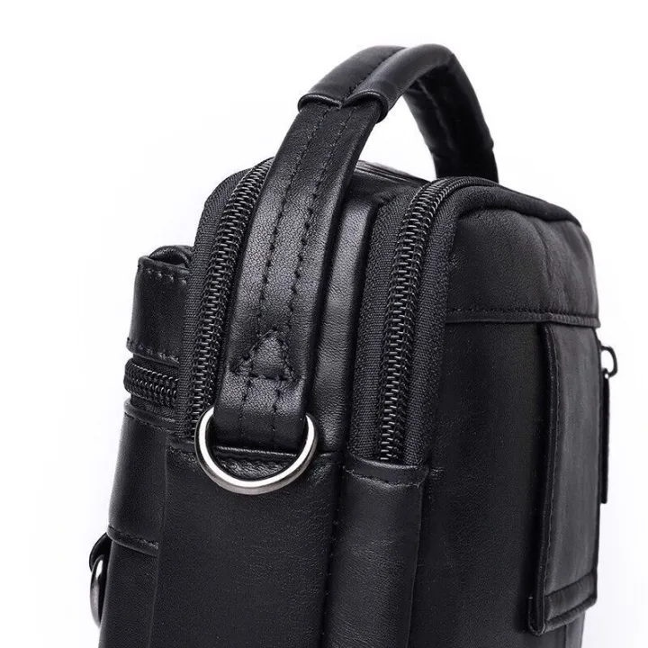 Men's%20Mobile%20Phone%20Bag%20Leather%20Mini%20Pouch%20Crossbody%20Tote%20for%20Men%20Small%20Shoulder%20Bag%20Cowhide%20Multi-Functional%20Waist%20Bag%20Shoulder%20Bag%20-%20Image%204
