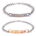Couple Bracelets Jewelry Gifts for Lovers Matching Wristlets Women Men Unisex. 