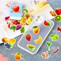 Vegetable Lettering Labels 10/50Pcs Realistic Fruits Vegetables Varied Stickers Pack for Kids ...