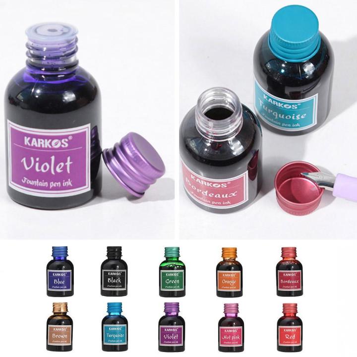 1%20Bottle%20Pure%20Colorful%2030ml%20Fountain%20Pen%20Ink%20Refilling%20Inks%20High%20Quality%20Calligraphy%20Writing%20Fountain%20Pen%20Ink%20School%20Stationery%20-%20Image%204