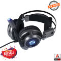 HP Wired Stereo Gaming Headset with mic, 7.1 Surround Sound Headphones for PC, Mac, Laptop, Over Ear Headphones and LED Light H200GS. 