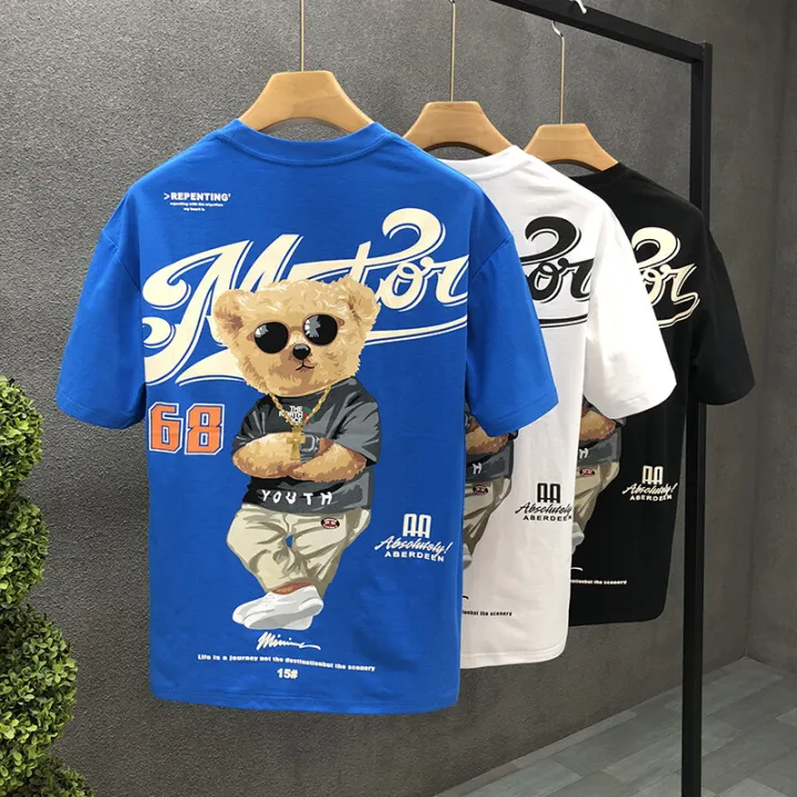 S-5XL%20Cotton%20T%20Shirts%20For%20Men%20High%20Quality%20Bear%20Printed%20Crewneck%20Short%20Sleeve%20T-Shirt%20New%20Fashion%20Tops%20Men%20Clothing%20366%20-%20Image%203