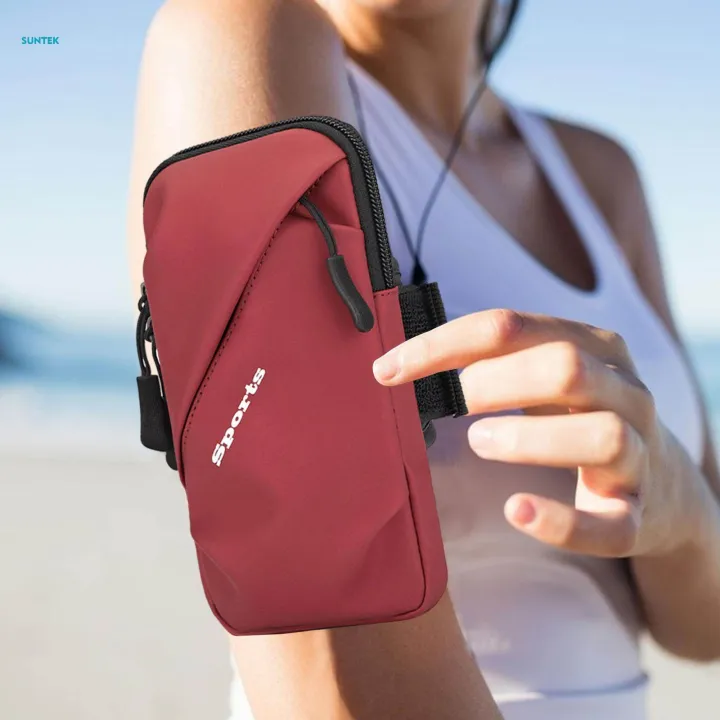 Phone%20Armband%20Bag%20Wrist%20Pouch%20Sports%20Arm%20Bag%20for%20Running%20Walking%20Jogging%20Red%20-%20Image%202