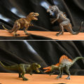 SF 2/4pcs Solid Dinosaur Model Set Kids Tyrannosaurus Triceratops Dino Toys Jurassic World Dinosaur Collection Gifts Children Dinosaur Cognition Models. 