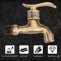 Antique Style Brass Washing Machine Faucet Wall Mount Laundry Cold Water Tap Bathroom Use. 