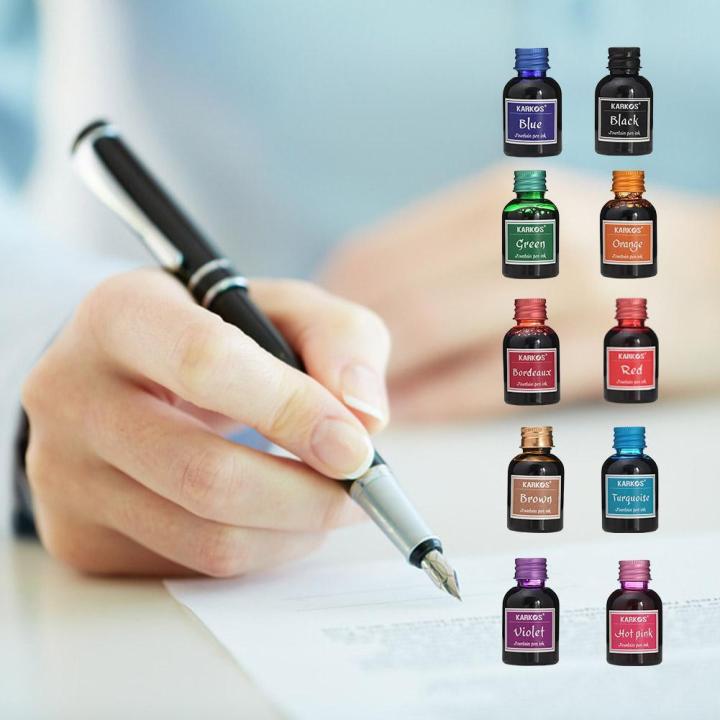 1%20Bottle%20Pure%20Colorful%2030ml%20Fountain%20Pen%20Ink%20Refilling%20Inks%20High%20Quality%20Calligraphy%20Writing%20Fountain%20Pen%20Ink%20School%20Stationery%20-%20Image%206
