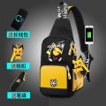 Chest Bag Men's Korean-Style Casual Cool Korean Backpack Sports Cross-Body Bag Small Backpack Trendy2023New. 